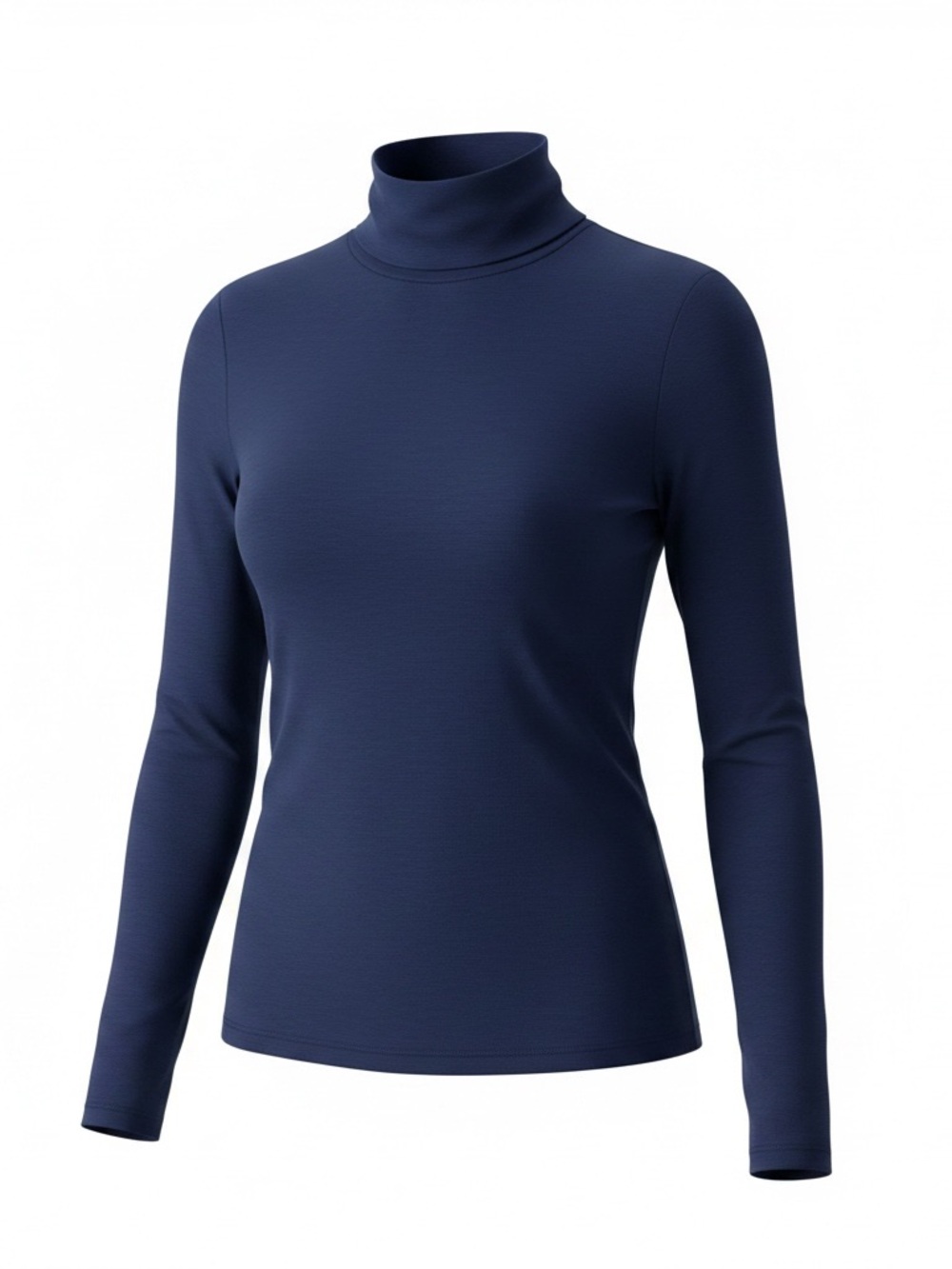 Eileen Fisher Deep Royal Blue 
Long-Sleeve Turtleneck Top